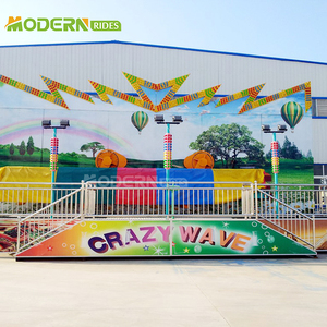 Manège Crazy Wave pour enfants, équipement de parc d'attractions Luna Park, manèges de fête foraine, en fibre de verre et acier, 16 places, à vendre. - Product Image 5