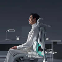 AJUNION Chaise d'ordinateur en maille à dossier haut avec coussin haute densité Chaise de bureau élégante Chaise de bureau ergonomique pour les paramètres de bureau
