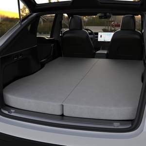 Surmatelas <span class=keywords><strong>de</strong></span> luxe moderne pour voiture Tesla 4 pouces, en fibre <span class=keywords><strong>de</strong></span> polyester, housse en peluche lavable, tapis <span class=keywords><strong>de</strong></span> <span class=keywords><strong>camping</strong></span> pour chambre à coucher - Product Image 1