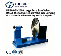 Machine de rectification de disques de vannes à grand diamètre DN500-DN2000 pour la réparation des surfaces d'étanchéité des vannes