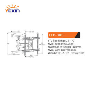 Soport 32-70 pouces <span class=keywords><strong>Support</strong></span> <span class=keywords><strong>Mural</strong></span> Tv Universel Tv <span class=keywords><strong>Support</strong></span> <span class=keywords><strong>Mural</strong></span> Soporte Para Tv Giratorio pour Lcd <span class=keywords><strong>Support</strong></span> Télévision Installations - Product Image 2