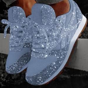 glitter shoes blue