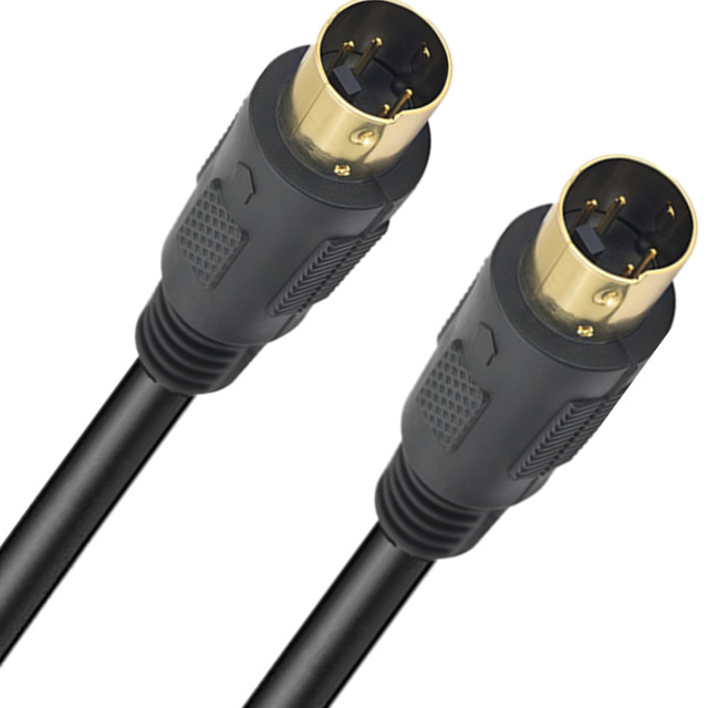 S-Video Four-Pin AV Cable for TV MD4P Male-Male Connector Copper Core