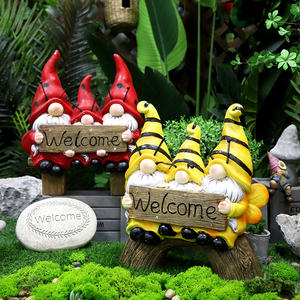 Redeco Decoraciones de gnomos modernos de bajo precio Óxido de magnesio Led Solar Magnesia Gnomos para regalos Decoración del jardín del hogar - Product Image 6