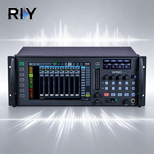 Wing Rack 48-Channel Digital Rack Mixer with Built-In Effects & USB Recording Stereo Interface Box for Stage Performances