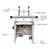 Machine de scellage pneumatique à impulsion DMX pour sacs, refroidie par eau, pour déchets, à découpe verticale, à commande au pied, pour grands sacs en plastique