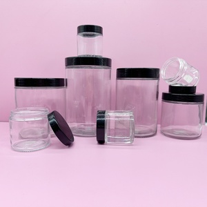 Wholesale180ml 250ml 220ml 280ml 380ml 500ml 750ml Food <b>Container</b> Glass Packaging with Black Tinplate Lid - Product Image 4