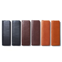 Étui de Voyage pour Cravates Homme de Luxe, Organisateur Robuste avec Fermeture Éclair, Boîte Cadeau pour Cravates et Accessoires en Cuir
