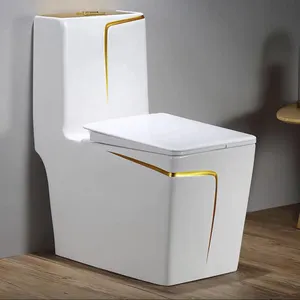 Luxe Witte Kleur Badkamer Vloer Gemonteerd Chinese Keramische Wc Wc Japanse Wastafel Langwerpig Toilet Voor Thuis