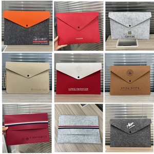 Felt <b>Document</b> <b>Bag</b> A4 Size 33x23cm Digital Printing Office Use - Product Image 1