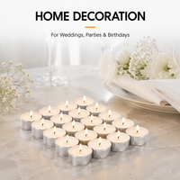 Lot de 100 bougies chauffe-plat en cire de paraffine sans parfum et sans fumée, en forme de cœur, avec une durée de 8 heures, pour la décoration de la maison et les anniversaires