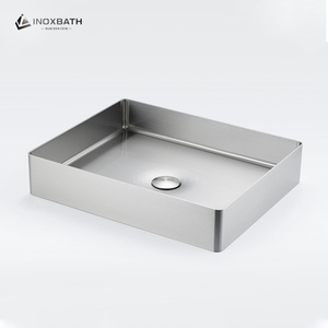 Lavabo de Baño de Acero Inoxidable Negro Sobre Encimera, Lavabo Artístico Fácil de Limpiar para Hoteles y Baños - Product Image 5