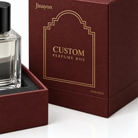 Boîte à parfum rigide verticale en papier texturé rouge châtain A3328-R0701 avec logo personnalisé, insert en mousse surélevé, 10x10x14cm
