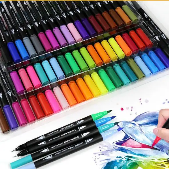 High Quality 1.0Mm Fine Tip Fine Point Dual Tip Sketch Marker Marker Pens Markers For Sketching