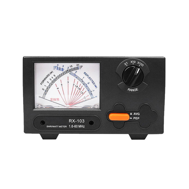 Mini RX-103 SWR/Watt Meter 1.6-60MHz 2KW for Walkie Talkies & CB