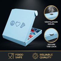 Boîtes à pizza personnalisées imprimées, fabricant de boîtes à pizza en carton ondulé écologiques et résistantes à la graisse de qualité alimentaire