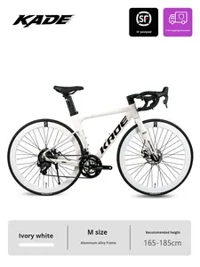 Vélo de route pour adultes avec <span class=keywords><strong>cadre</strong></span> en aluminium, vélo de <span class=keywords><strong>course</strong></span> urbain pour hommes et femmes, 18 vitesses, frein à disque double, fourche à suspension libre, Bicicleta - Product Image 6