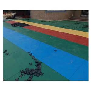 Baldosas de goma para gimnasio con enclavamiento Supersafe absorbentes de ruido resistentes y duraderas - Product Image 5