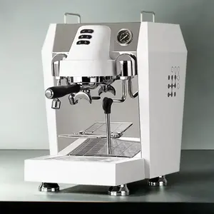 الماكينة التجارية متعددة الوظائف لإمداد المياه الآلية متعددة الغلايات بلمسة واحدة لصنع القهوة ماكينة صنع قهوة الإسبريسو للمقاهي
