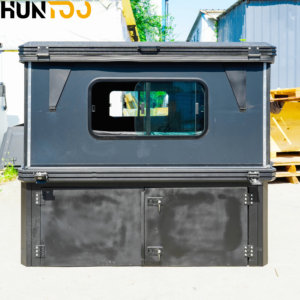 Huntoo <span class=keywords><strong>Tente</strong></span> <span class=keywords><strong>de</strong></span> <span class=keywords><strong>toit</strong></span> pour pick-up, personnalisée, légère, en aluminium et acier, pour camping, avec coque <span class=keywords><strong>de</strong></span> <span class=keywords><strong>toit</strong></span> relevable - Product Image 3