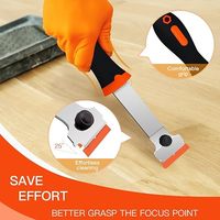 Lot de 2 grattoirs à lame pour vitres, décapant d'autocollants, nettoyeur de pare-brise pour atelier automobile