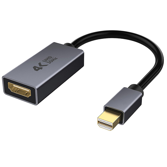 Xput Mini to HDMI Adapter Support 4K 30Hz/60Hz HDR Ultra HD PVC & Nylon Braided Durable Converter for TV