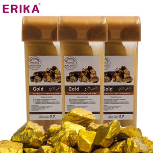 Bloc de <span class=keywords><strong>cire</strong></span> doré OEM 100g Chauffe-<span class=keywords><strong>cire</strong></span> à rouler dur avec cartouche pour salon spa tous types de peau, épilation - Product Image 2
