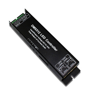 Nhà máy trực tiếp hiển thị kỹ thuật số 4-kênh rgbw12v 24V 4A DMX512 điều khiển từ xa kim loại điều khiển cho RGBW LED Strip - Product Image 2