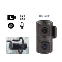 Mini caméra de voiture à double objectif, angle de vision réglable, 2 en 1, vision nocturne pour voiture, pour camion, caravanes, remorque pour bus, mdvr