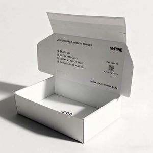 High-end Custom Self-sealing Corrugated Cardboard Transport <b>Box</b> Matte Lamination Embossed <b>Mailing</b> Cosmetics Packaging Face Cream - Product Image 2