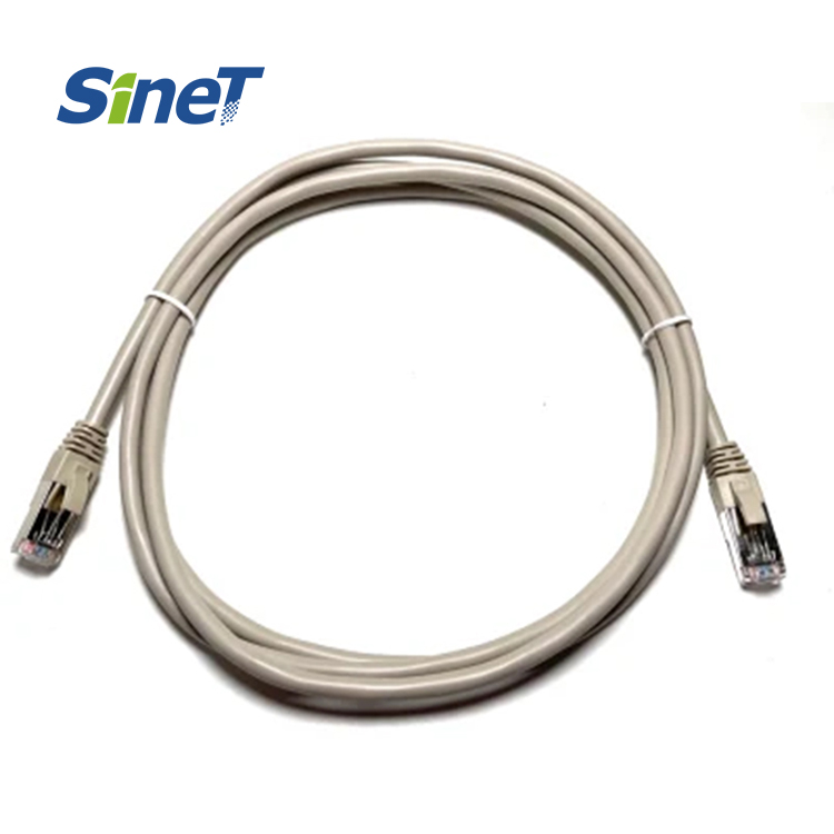 SN-PC6SD-26G gri renk isteğe bağlı FTP SFTP korumalı Cat6 yama kablosu LAN yönlendirici bağlı RJ45 yama kablosu