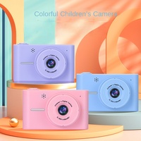 Kamera Digital Anak-anak untuk Mengambil Foto, Mainan Gaming untuk Anak Laki-laki dan Perempuan, Hadiah, Kamera HD Ganda Depan-Belakang, Layar 2 Inci, ABS