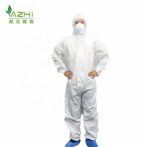 Combinaison jetable respirante vêtements de travail microporeux combinaison de protection unisexe antistatique - Product Image 4