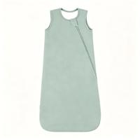 Sac de couchage bébé en viscose douce, sans manches, personnalisable avec logo, en bambou, pour nouveau-né, vente en gros