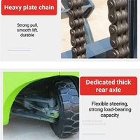 Chariot élévateur électrique compact de 500 kg pour entrepôt et atelier de petite taille