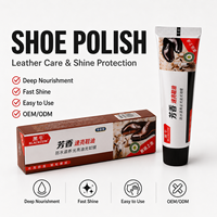 Hei Niu Lederpflege & Möbelpflege Schwarze Flüssige Schuhcreme Tube 35g