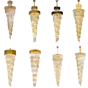 Fabbrica bel prezzo <span class=keywords><strong>lampadari</strong></span> di lusso soggiorno sala da pranzo Hotel Villa arredamento <span class=keywords><strong>cristallo</strong></span> lampada a sospensione scale antico lampadario - Product Image 1