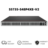 Switch Jaringan Enterprise Original Baru S5735-S48P4XE-V2  48*10/100/1000BASE-T Ports 4*10GE SFP+ Ports PoE+ 48 Port 10g