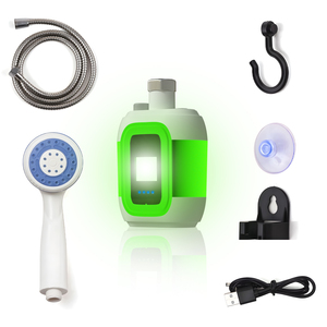 Nueva bomba de ducha portátil para acampar al aire libre, bomba Digital de pantalla completa, cabezal de ducha potente para senderismo, Camping y viajes - Product Image 2