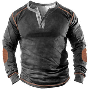 Vente en gros Sweat-shirt col en V pour hommes pour l'extérieur <span class=keywords><strong>Pull</strong></span>-over tactique à col chaud Combinaison d'entraînement personnalisée - Product Image 3