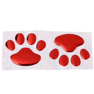 Autocollants de voiture en gros, décalcomanies 3D Patte d'animal, empreintes de pattes de chien, accessoires autocollants pour moto - Product Image 5