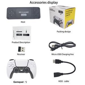 Console de jeu vidéo rétro U9 Pro 4K HD en gros, 64 Go, avec plus de 10 000 jeux, prend en charge 25 émulateurs, communication Wi-Fi - Product Image 2