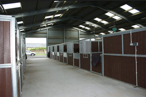 رخيصة الجاهزة الهيكل الصلب مزرعة الأغنام منزل الحصان مستقرة لحوم البقر/البقر/حظيرة مزرعة الألبان - Product Image 4