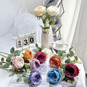 Arrangement de fleurs artificielles en forme de rose pour la décoration de la maison, décoration de bureau, aménagement paysager, fleurs artificielles - Product Image 1