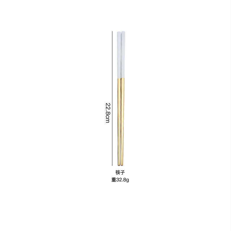 White/gold-chopstick
