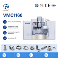 Centre d'usinage vertical VMC1160, fraiseuse CNC 3 axes, contrôleur Fanuc 0i-MF d'origine, broche BT40, haute précision