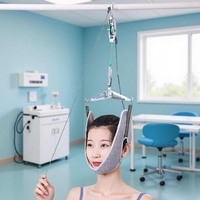 Dispositif de traction cervicale à suspendre à la porte pour usage domestique, hamac portable pour étirement du cou, soulagement des douleurs cervicales, aides à la physiothérapie