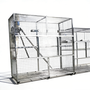 Gabbia per Uccelli di Lusso in Acciaio Inossidabile, Grande Voliera da Esterno per Pappagalli, Gabbia Traspirante in Ferro con Motivo Animale per Tutte le Stagioni - Product Image 5