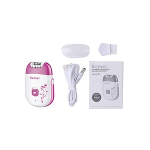 Recortadora <span class=keywords><strong>de</strong></span> Vello Corporal Eléctrica Recargable USB <span class=keywords><strong>para</strong></span> Mujer, Kemei KM-6203, Depiladora Profesional Mini <span class=keywords><strong>para</strong></span> Damas - Product Image 2