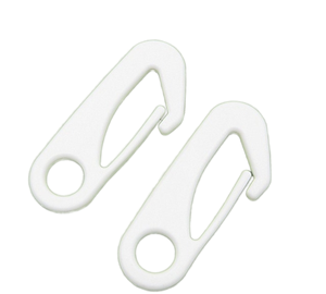 Nouveaux crochets à clip multifonctions en nylon blanc écologique TX 60 mm * 25 mm pour cordons élastiques - Product Image 2